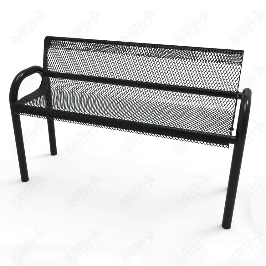 MyTcoat - MOD Outdoor Bench with Back - Inground Mount 4' L (MYT - BMD04 - 53) - SchoolOutlet