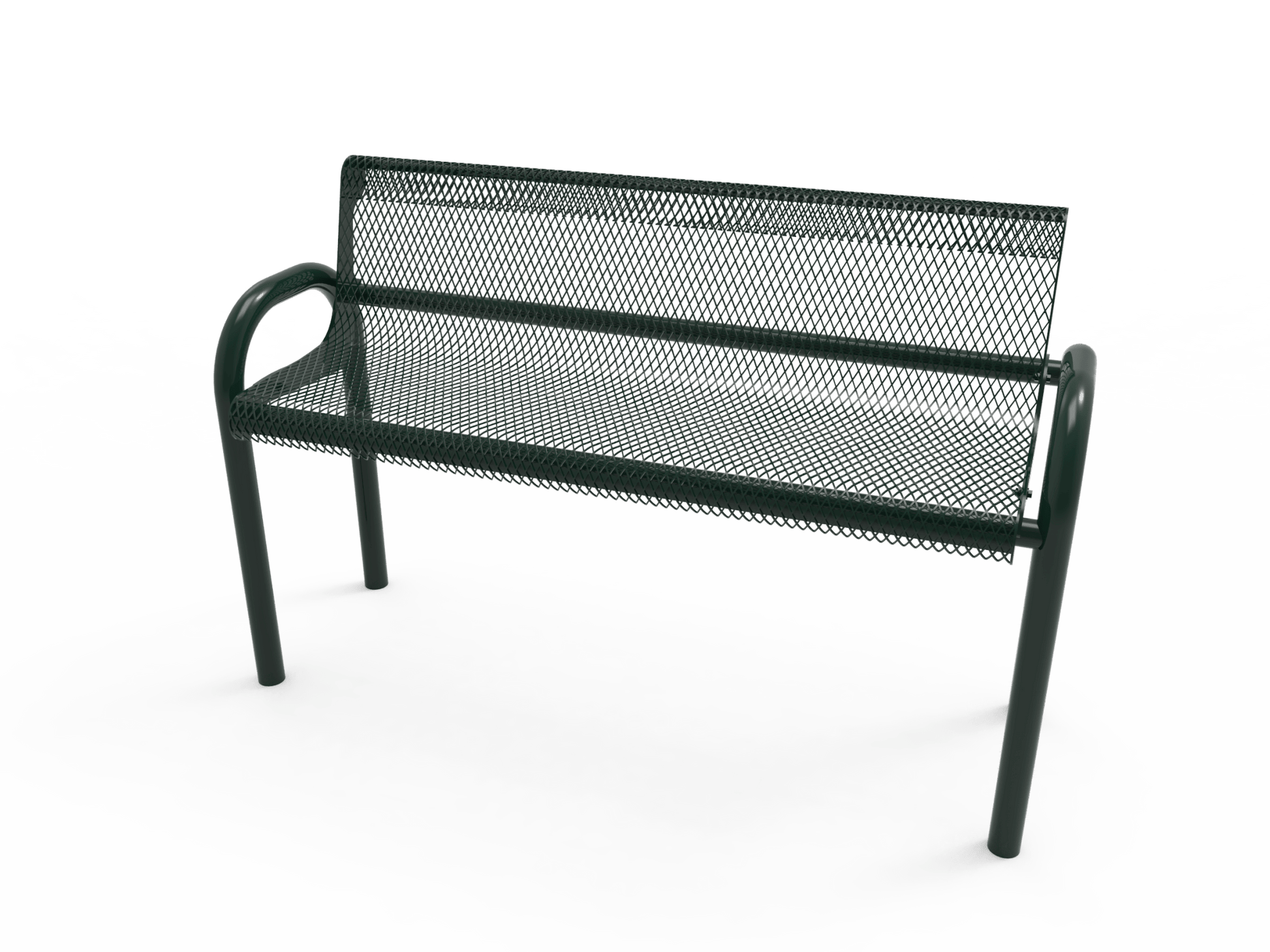 MyTcoat - MOD Outdoor Bench with Back - Inground Mount 4' L (MYT-BMD04-53) - SchoolOutlet