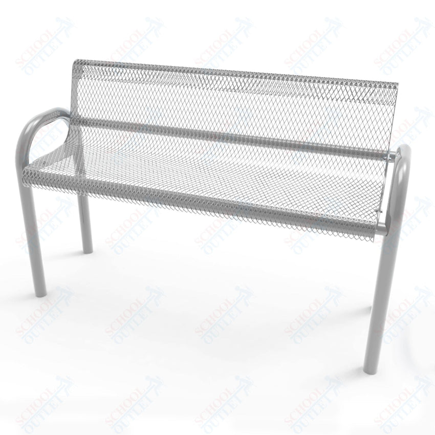 MyTcoat - MOD Outdoor Bench with Back - Inground Mount 4' L (MYT - BMD04 - 53) - SchoolOutlet