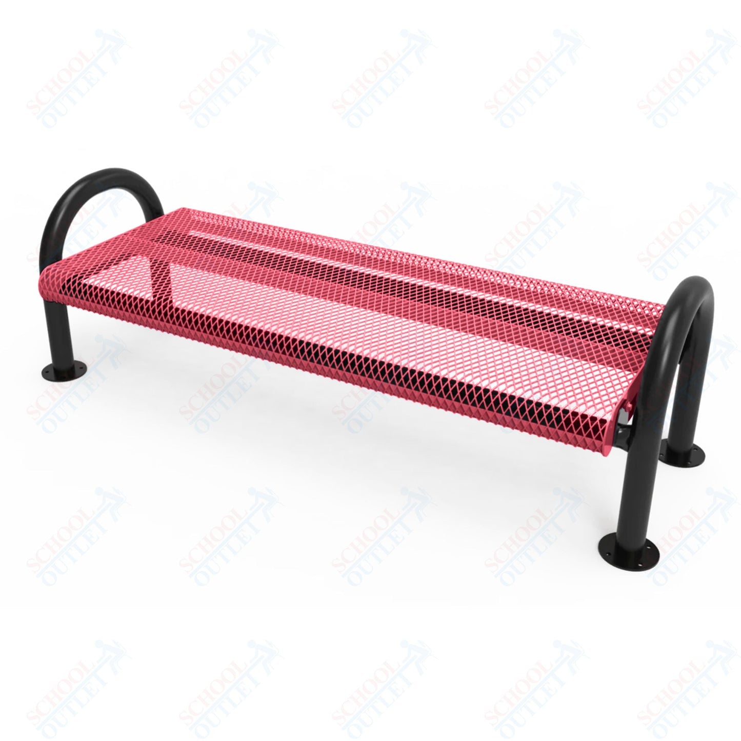 MyTcoat - Outdoor Bench without Back - Surface Mount 4' L (MYT - BMD04 - 60) - SchoolOutlet