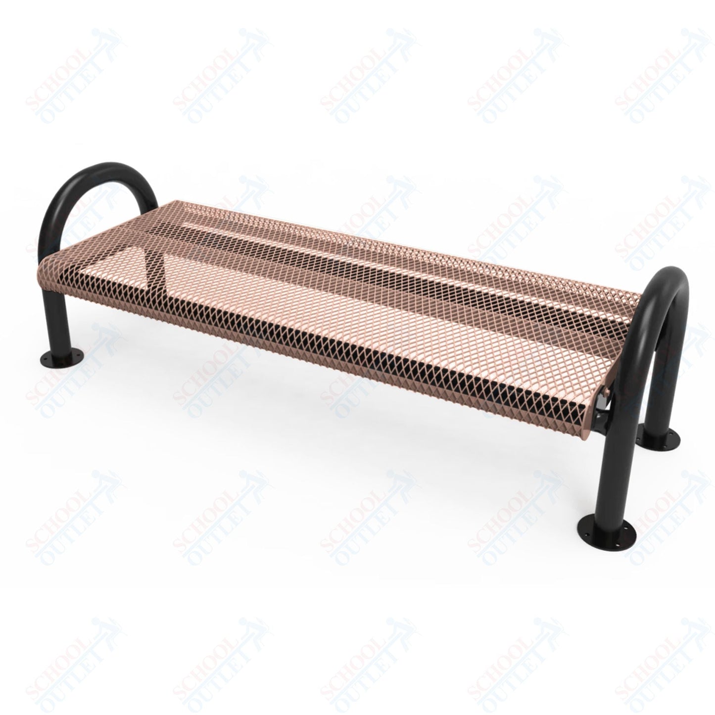 MyTcoat - Outdoor Bench without Back - Surface Mount 4' L (MYT - BMD04 - 60) - SchoolOutlet