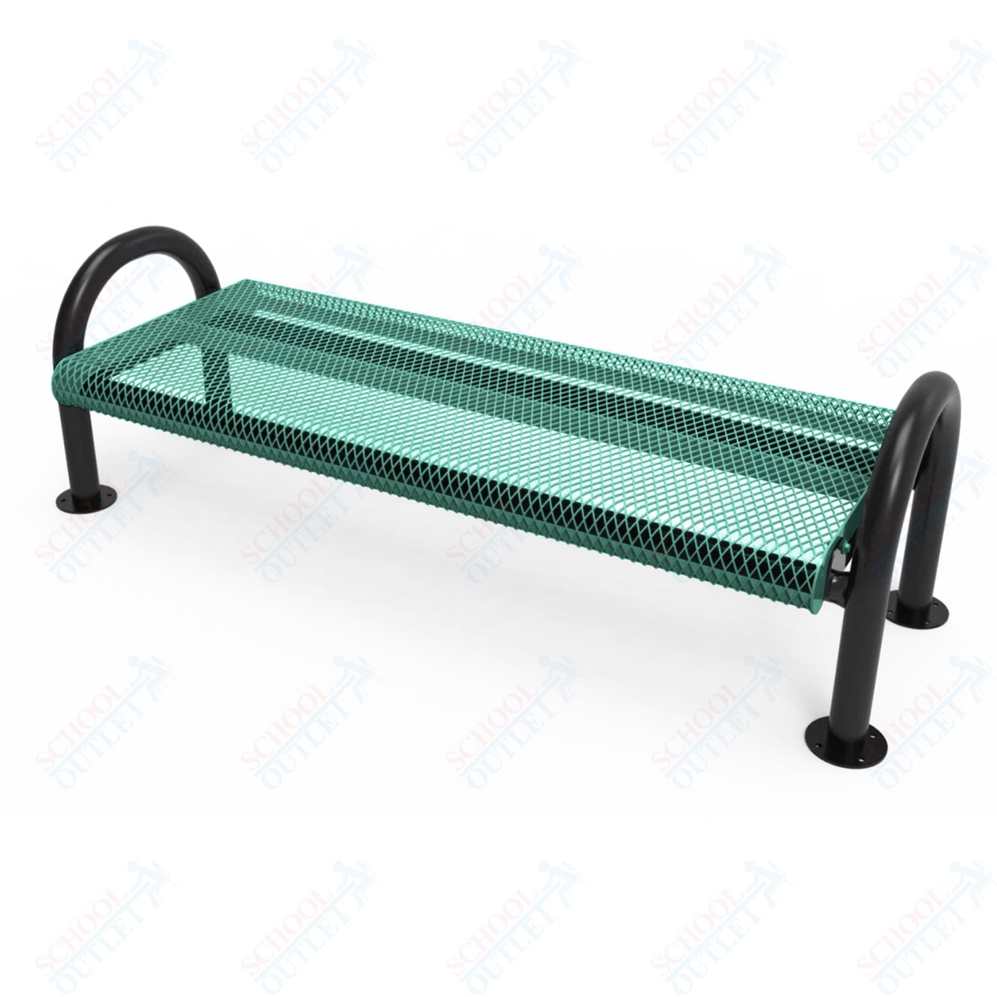 MyTcoat - Outdoor Bench without Back - Surface Mount 4' L (MYT - BMD04 - 60) - SchoolOutlet