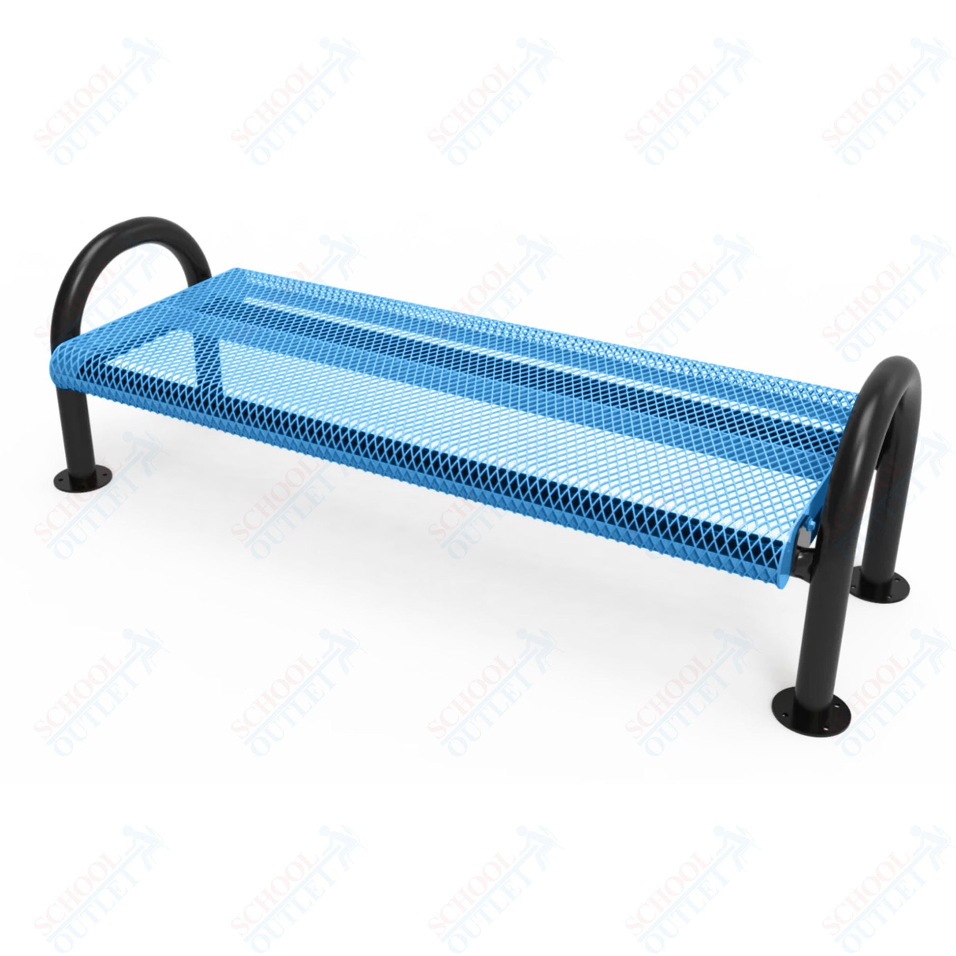 MyTcoat - Outdoor Bench without Back - Surface Mount 4' L (MYT - BMD04 - 60) - SchoolOutlet