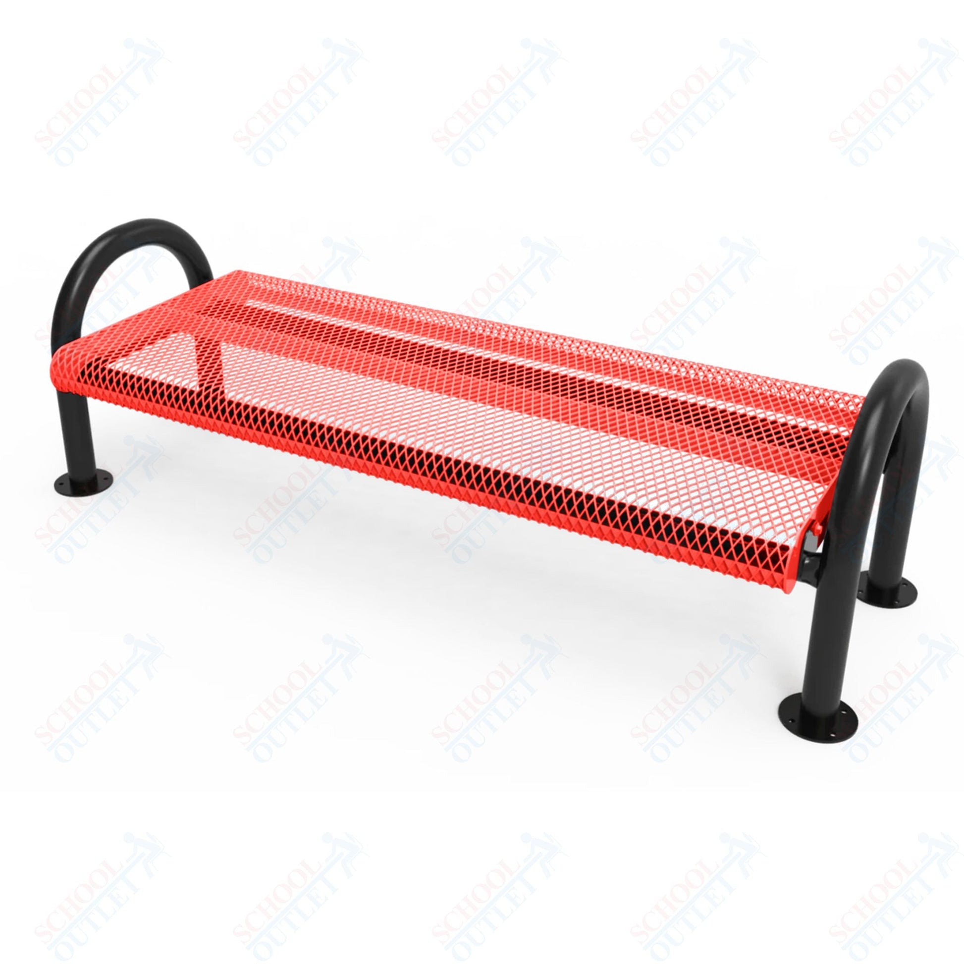 MyTcoat - Outdoor Bench without Back - Surface Mount 4' L (MYT - BMD04 - 60) - SchoolOutlet