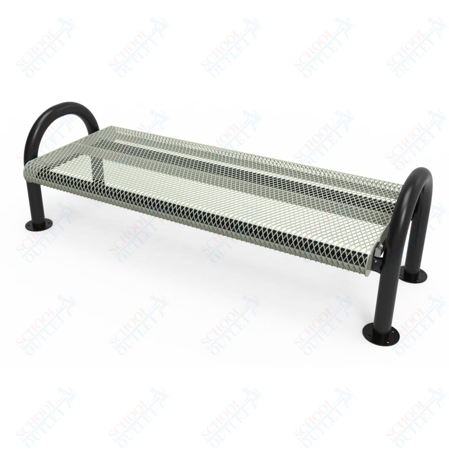 MyTcoat - Outdoor Bench without Back - Surface Mount 4' L (MYT - BMD04 - 60) - SchoolOutlet