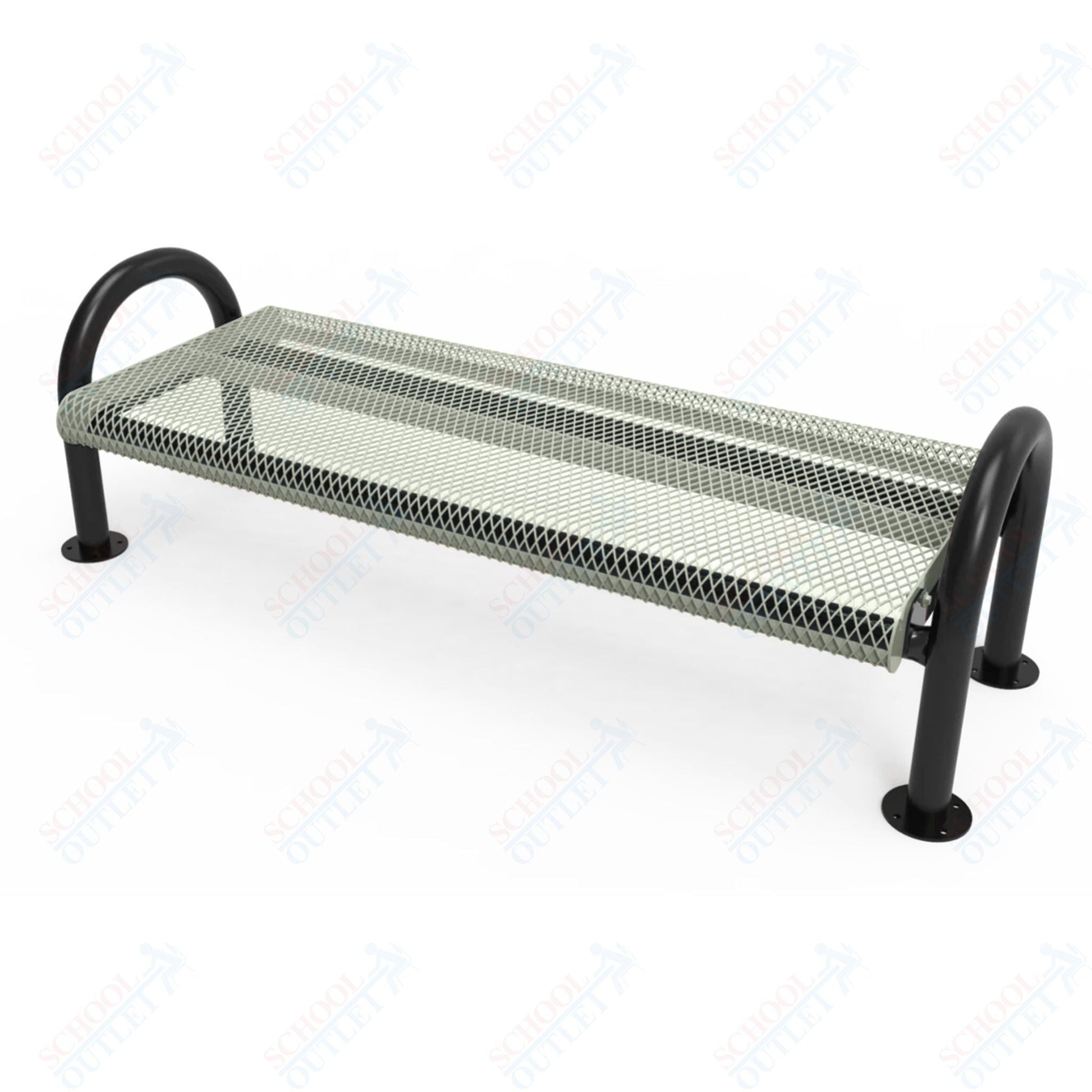 MyTcoat - Outdoor Bench without Back - Surface Mount 4' L (MYT - BMD04 - 60) - SchoolOutlet