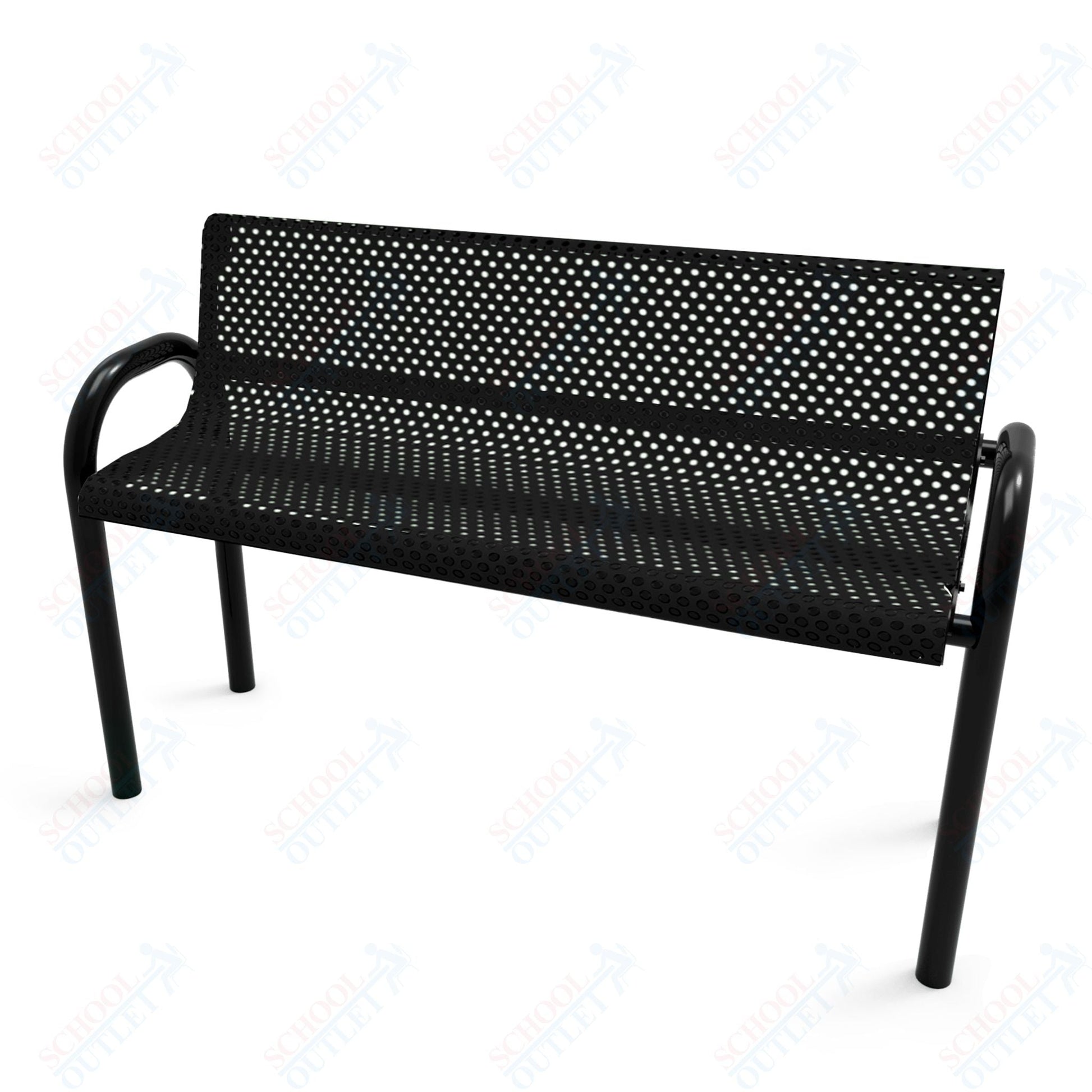 MyTcoat - MOD Outdoor Bench with Back - Inground Mount 4' L (MYT - BMD04 - 53) - SchoolOutlet
