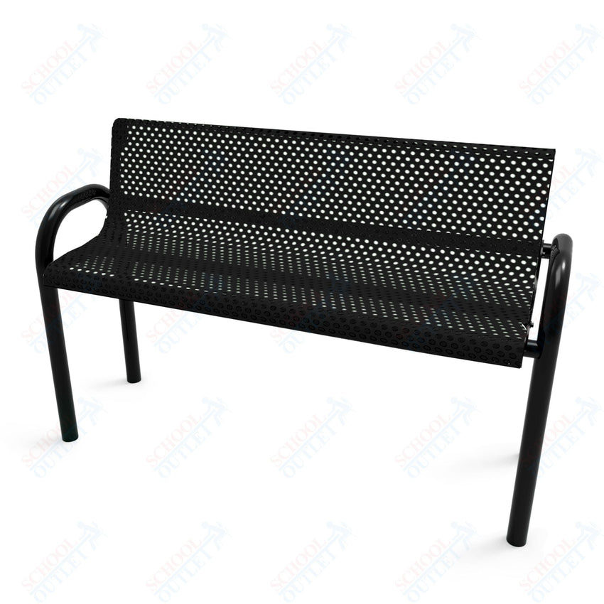 MyTcoat - MOD Outdoor Bench with Back - Inground Mount 4' L (MYT - BMD04 - 53) - SchoolOutlet