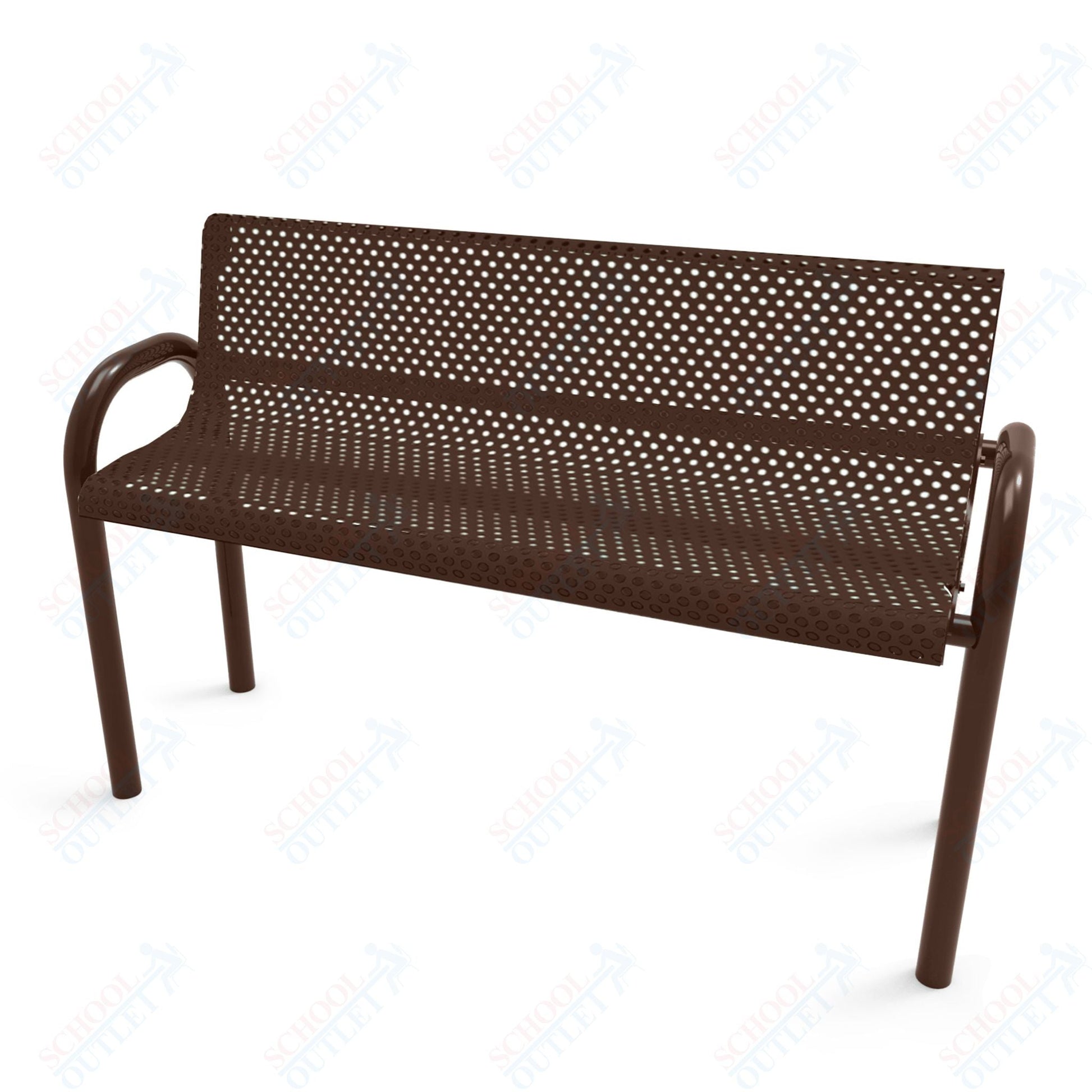 MyTcoat - MOD Outdoor Bench with Back - Inground Mount 4' L (MYT - BMD04 - 53) - SchoolOutlet