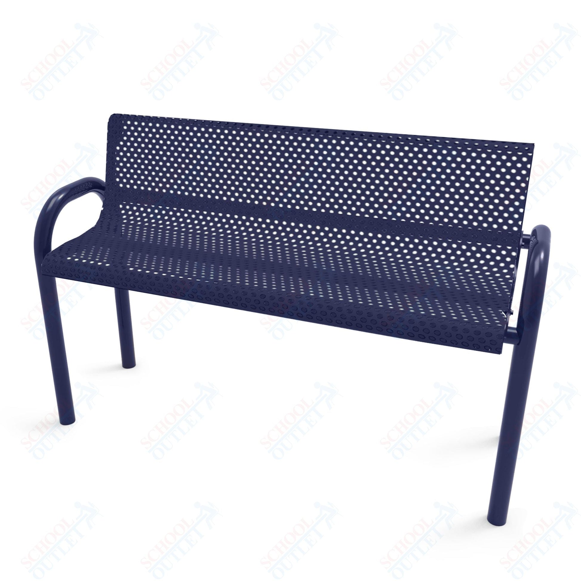 MyTcoat - MOD Outdoor Bench with Back - Inground Mount 4' L (MYT - BMD04 - 53) - SchoolOutlet