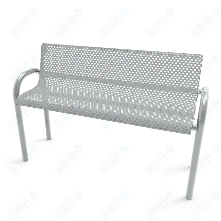 MyTcoat - MOD Outdoor Bench with Back - Inground Mount 4' L (MYT - BMD04 - 53) - SchoolOutlet