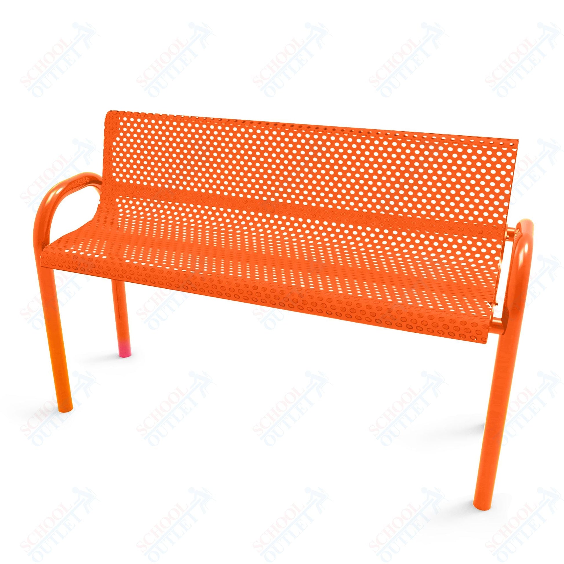 MyTcoat - MOD Outdoor Bench with Back - Inground Mount 4' L (MYT - BMD04 - 53) - SchoolOutlet