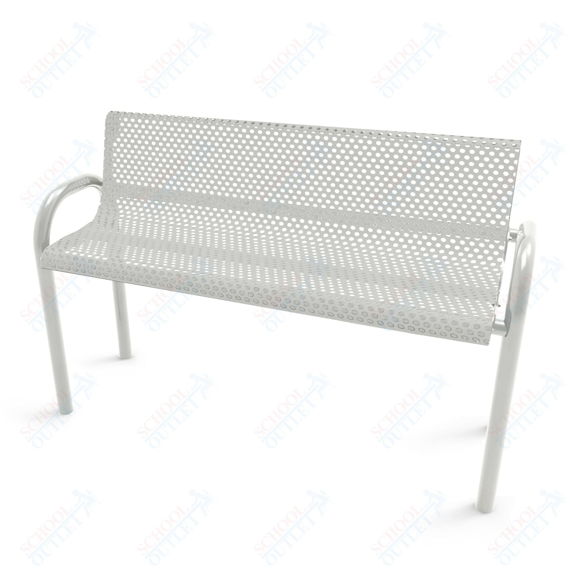MyTcoat - MOD Outdoor Bench with Back - Inground Mount 4' L (MYT - BMD04 - 53) - SchoolOutlet