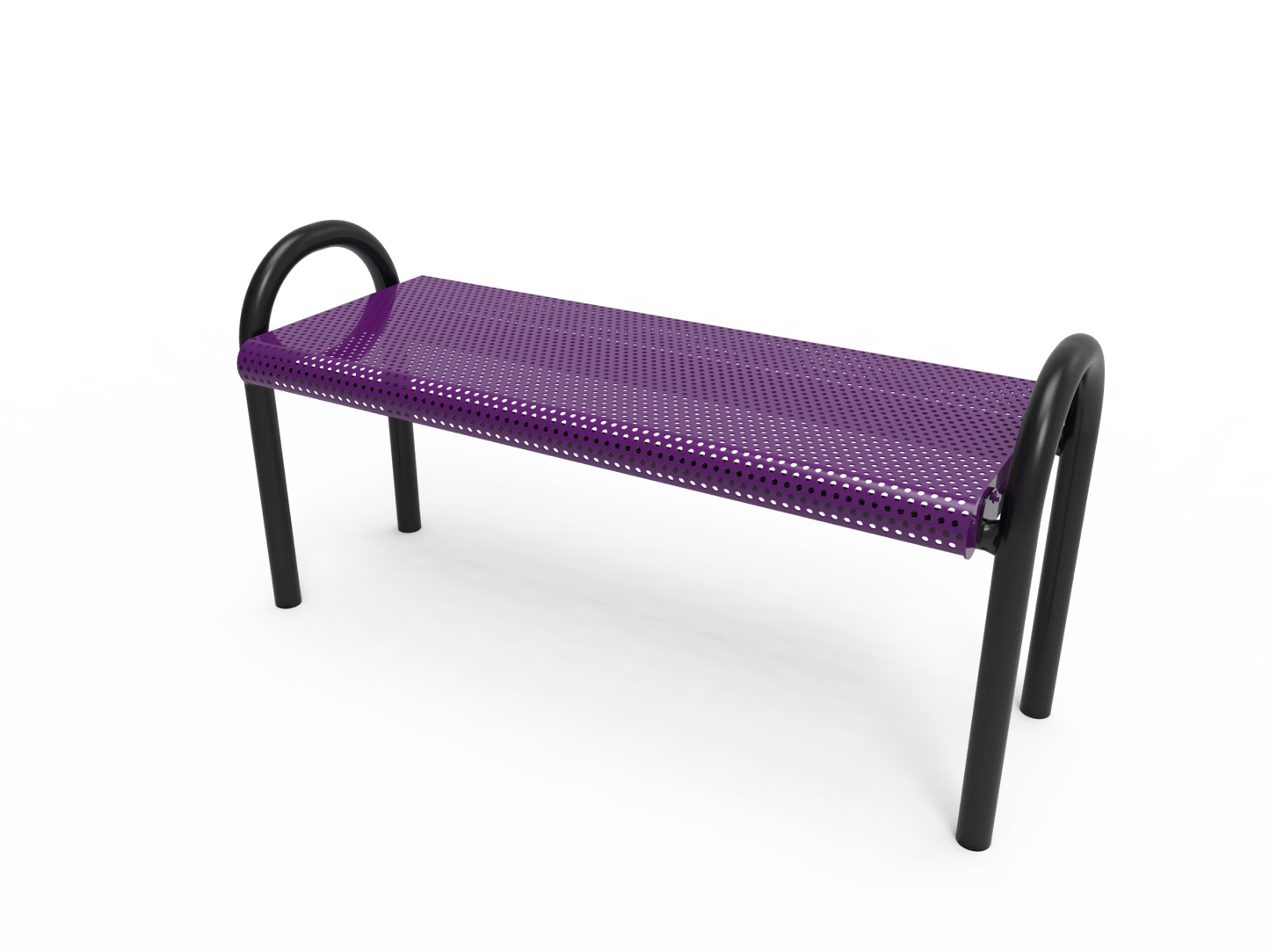 MyTcoat - Outdoor Bench without Back - Inground Mount 4' L (MYT-BMD04-59) - SchoolOutlet