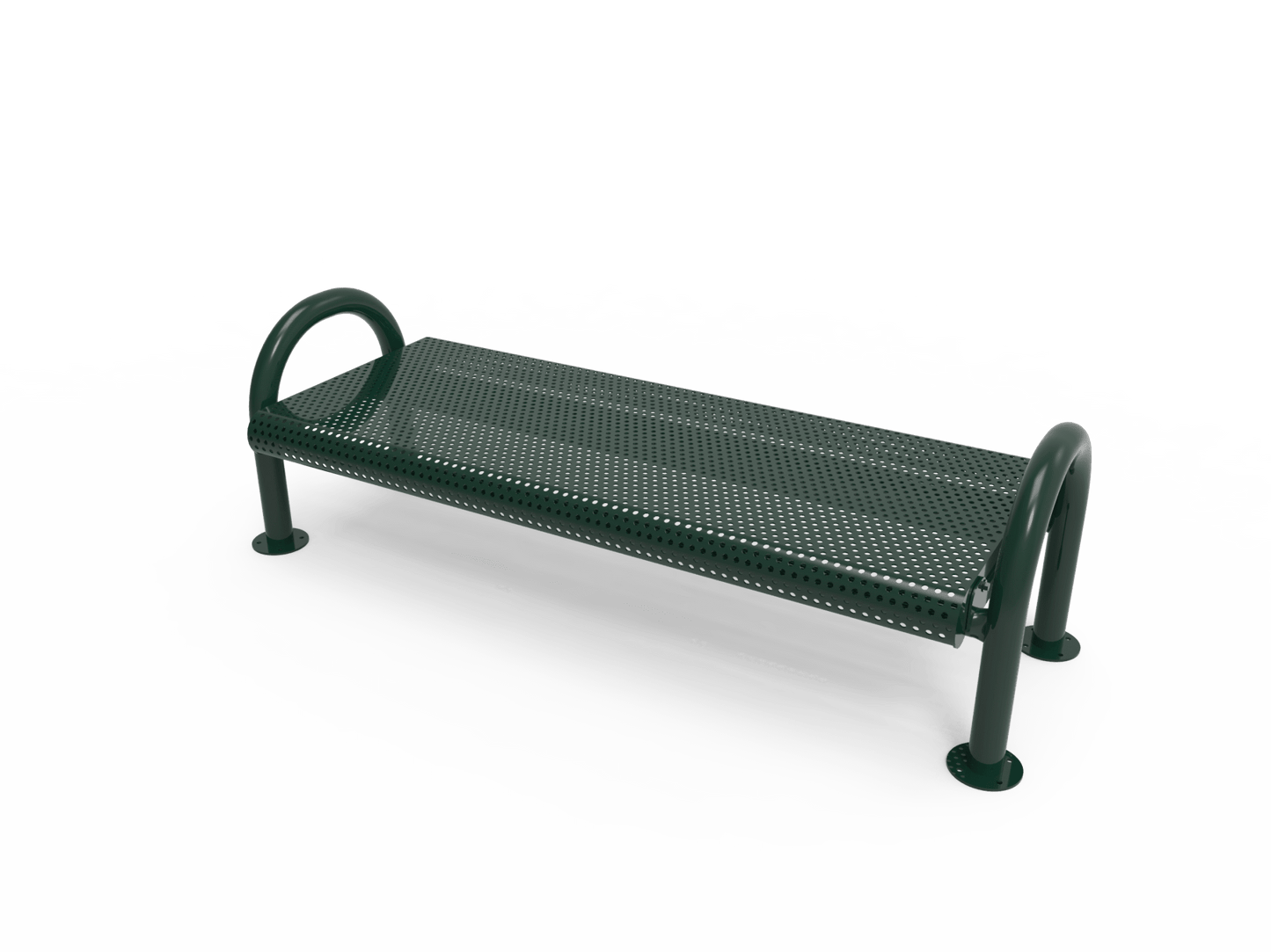 MyTcoat - Outdoor Bench without Back - Surface Mount 4' L (MYT-BMD04-60) - SchoolOutlet