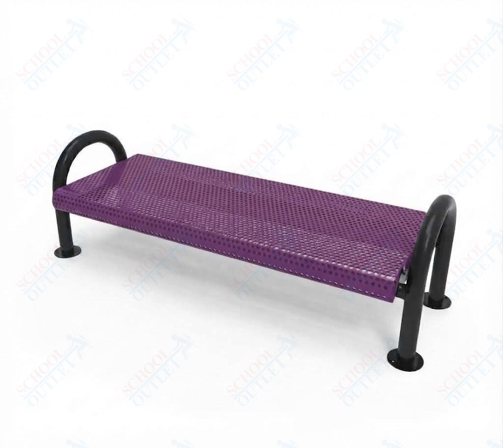 MyTcoat - Outdoor Bench without Back - Surface Mount 4' L (MYT-BMD04-60) - SchoolOutlet