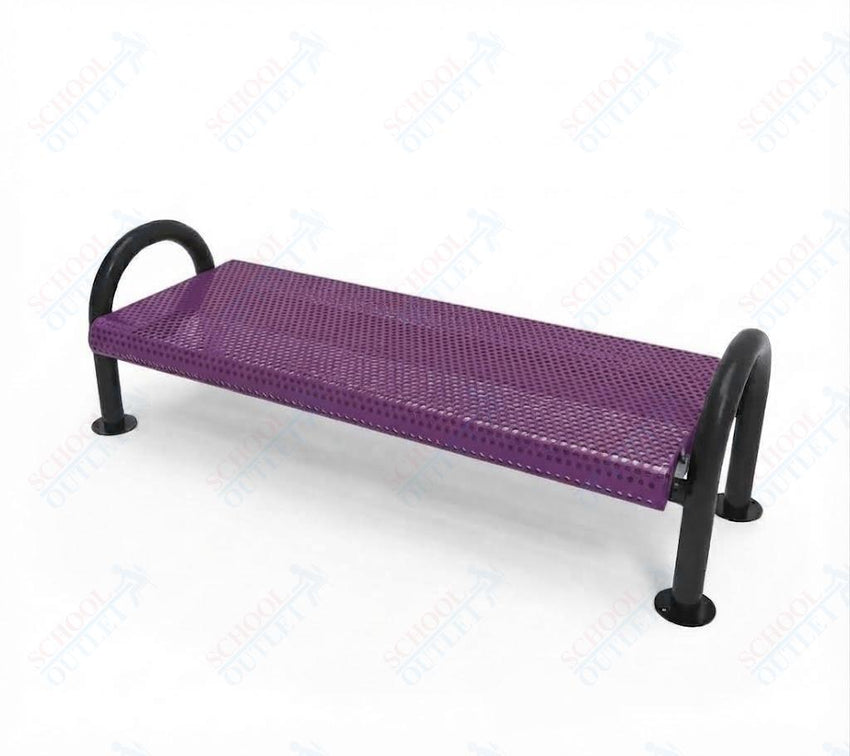 MyTcoat - Outdoor Bench without Back - Surface Mount 4' L (MYT-BMD04-60) - SchoolOutlet
