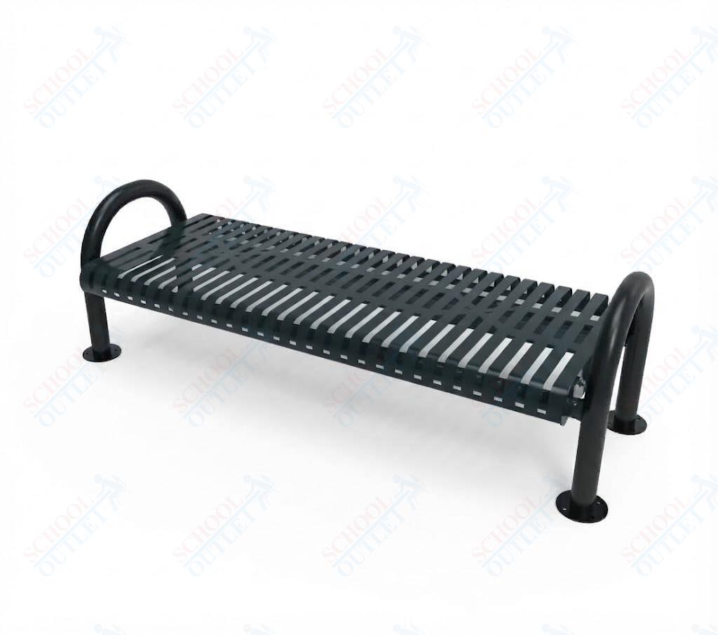MyTcoat - Outdoor Bench without Back - Surface Mount 4' L (MYT-BMD04-60) - SchoolOutlet