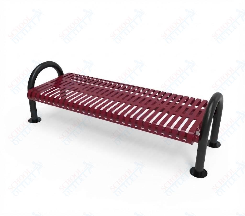 MyTcoat - Outdoor Bench without Back - Surface Mount 4' L (MYT-BMD04-60) - SchoolOutlet