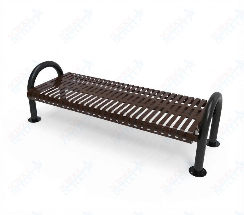 MyTcoat - Outdoor Bench without Back - Surface Mount 4' L (MYT-BMD04-60) - SchoolOutlet