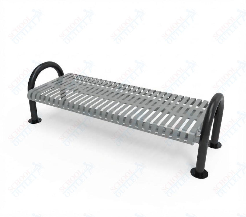 MyTcoat - Outdoor Bench without Back - Surface Mount 4' L (MYT-BMD04-60) - SchoolOutlet