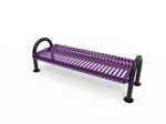 MyTcoat - Outdoor Bench without Back - Surface Mount 4' L (MYT-BMD04-60) - SchoolOutlet