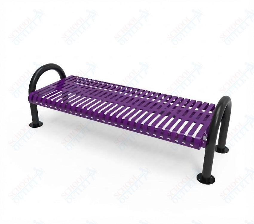 MyTcoat - Outdoor Bench without Back - Surface Mount 4' L (MYT-BMD04-60) - SchoolOutlet