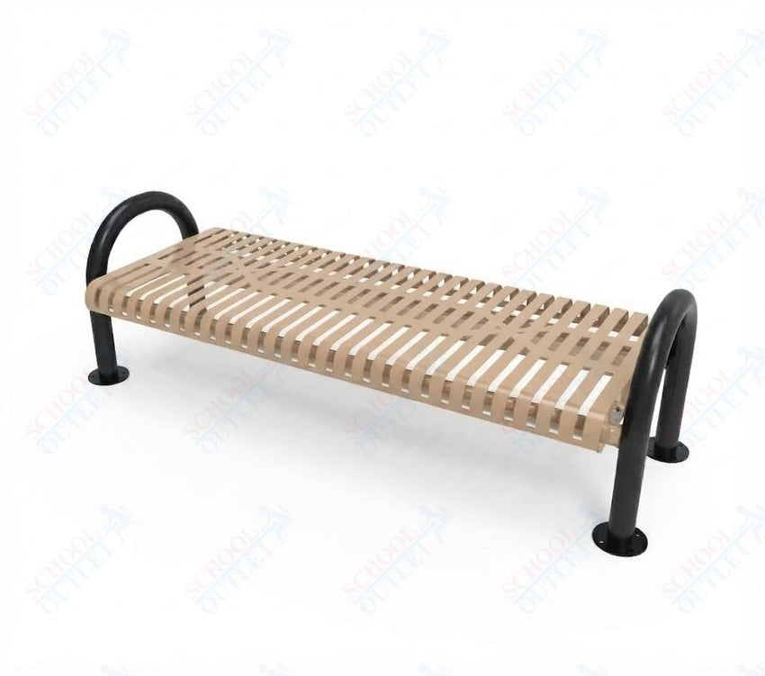 MyTcoat - Outdoor Bench without Back - Surface Mount 4' L (MYT-BMD04-60) - SchoolOutlet