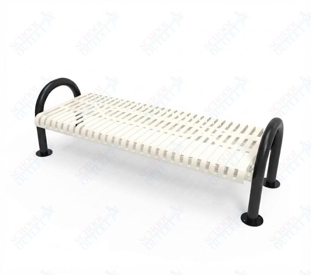 MyTcoat - Outdoor Bench without Back - Surface Mount 4' L (MYT-BMD04-60) - SchoolOutlet