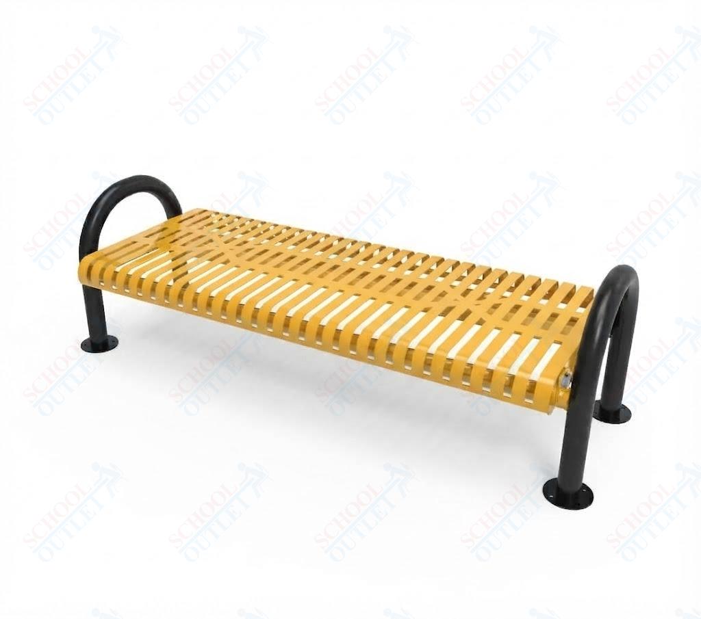MyTcoat - Outdoor Bench without Back - Surface Mount 4' L (MYT-BMD04-60) - SchoolOutlet