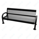 MyTcoat - MOD Outdoor Bench with Back - Surface Mount 6' L (MYT - BMD06 - 54) - SchoolOutlet