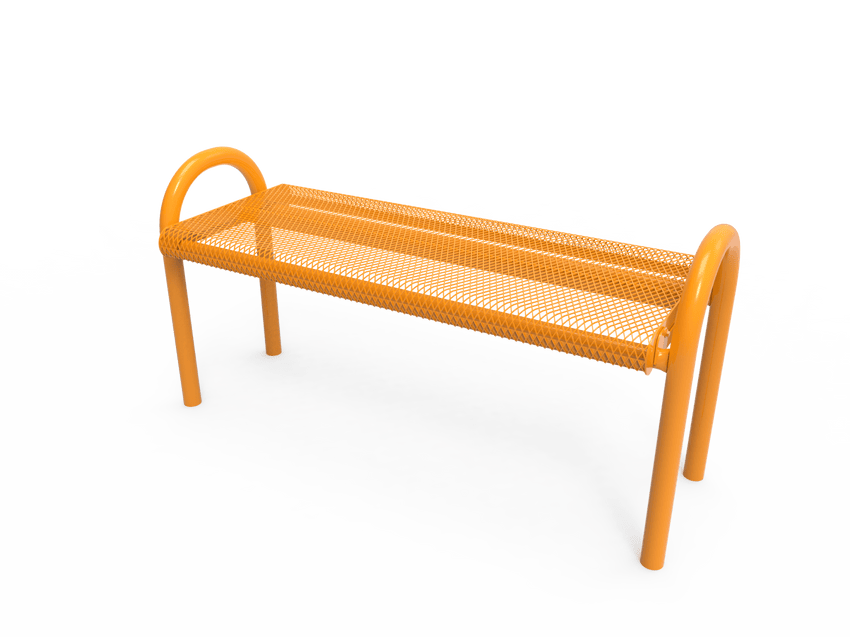 MyTcoat - Outdoor Bench without Back - Inground Mount 6' L (MYT-BMD06-59) - SchoolOutlet