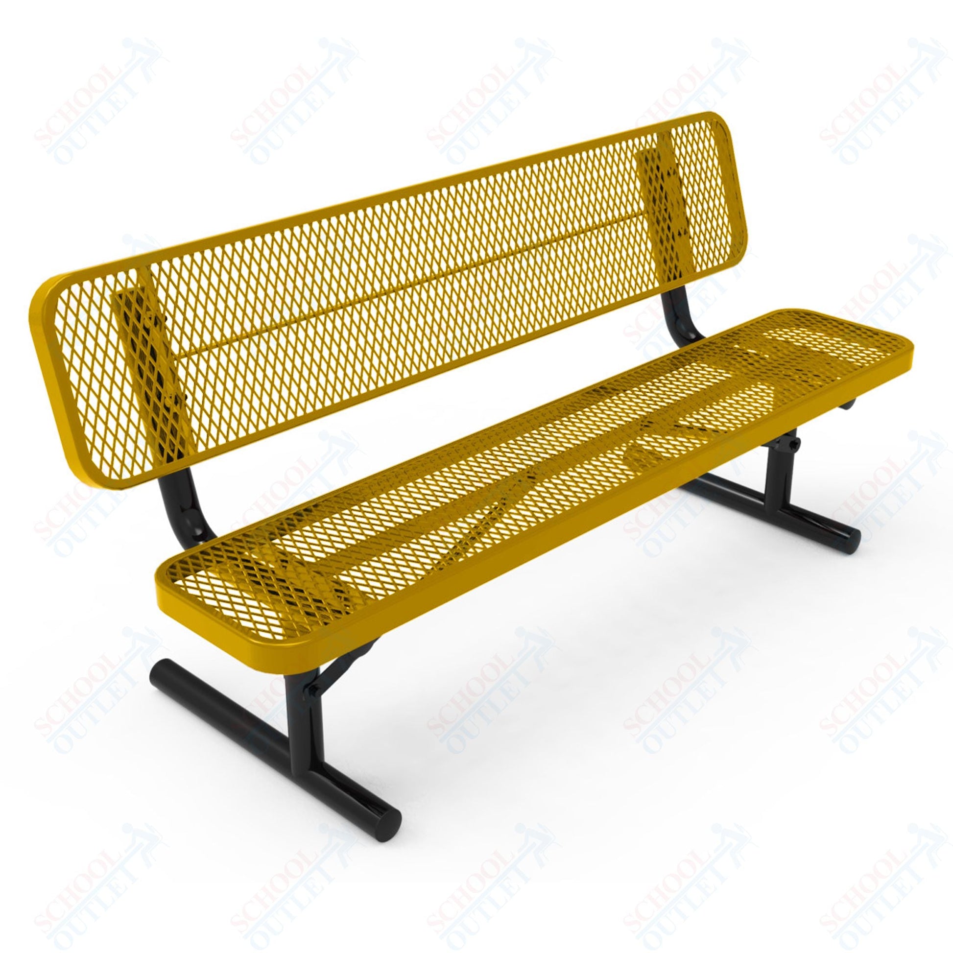 MyTcoat - Player's Outdoor Portable Bench with Back 4' L (MYT - BPY04 - 30) - SchoolOutlet