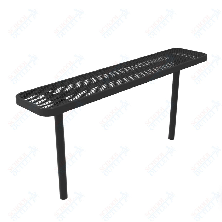 MyTcoat - Player's Outdoor Bench without Back - Inground Mount 4' L (MYT - BPY04 - 34) - SchoolOutlet