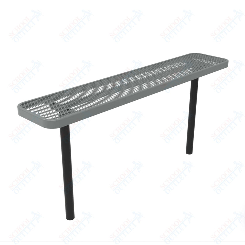 MyTcoat - Player's Outdoor Bench without Back - Inground Mount 4' L (MYT - BPY04 - 34) - SchoolOutlet