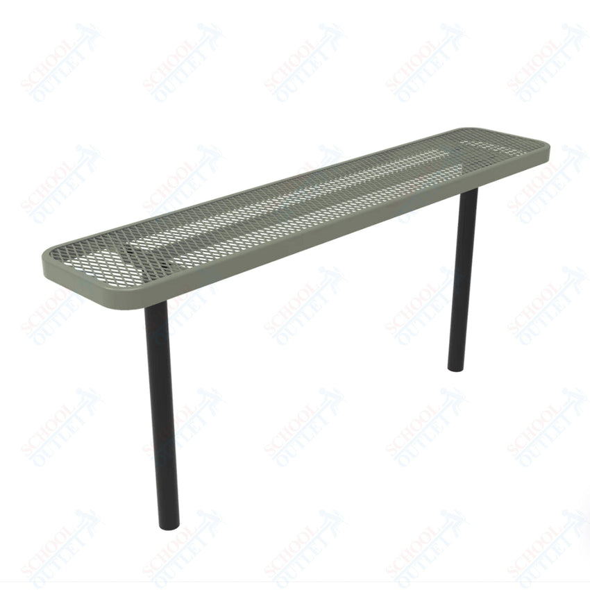MyTcoat - Player's Outdoor Bench without Back - Inground Mount 4' L (MYT - BPY04 - 34) - SchoolOutlet