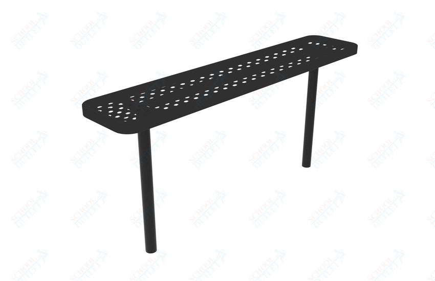 MyTcoat - Player's Outdoor Bench without Back - Inground Mount 4' L (MYT - BPY04 - 34) - SchoolOutlet