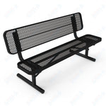 MyTcoat - Player's Outdoor Bench with Back - Inground Mount 6' L (MYT - BPY06 - 31) - SchoolOutlet
