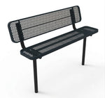 MyTcoat - Player's Outdoor Bench with Back - Inground Mount 6' L (MYT-BPY06-31) - SchoolOutlet