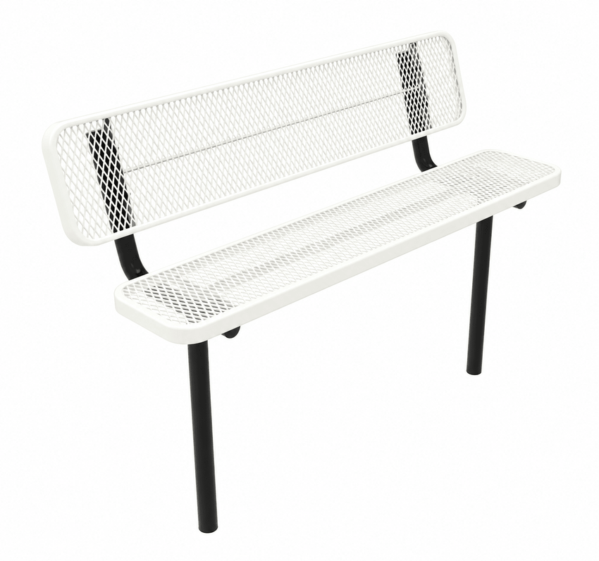 MyTcoat - Player's Outdoor Bench with Back - Inground Mount 6' L (MYT-BPY06-31) - SchoolOutlet