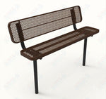 MyTcoat - Player's Outdoor Bench with Back - Inground Mount 6' L (MYT-BPY06-31) - SchoolOutlet