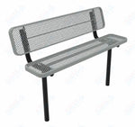 MyTcoat - Player's Outdoor Bench with Back - Inground Mount 6' L (MYT-BPY06-31) - SchoolOutlet