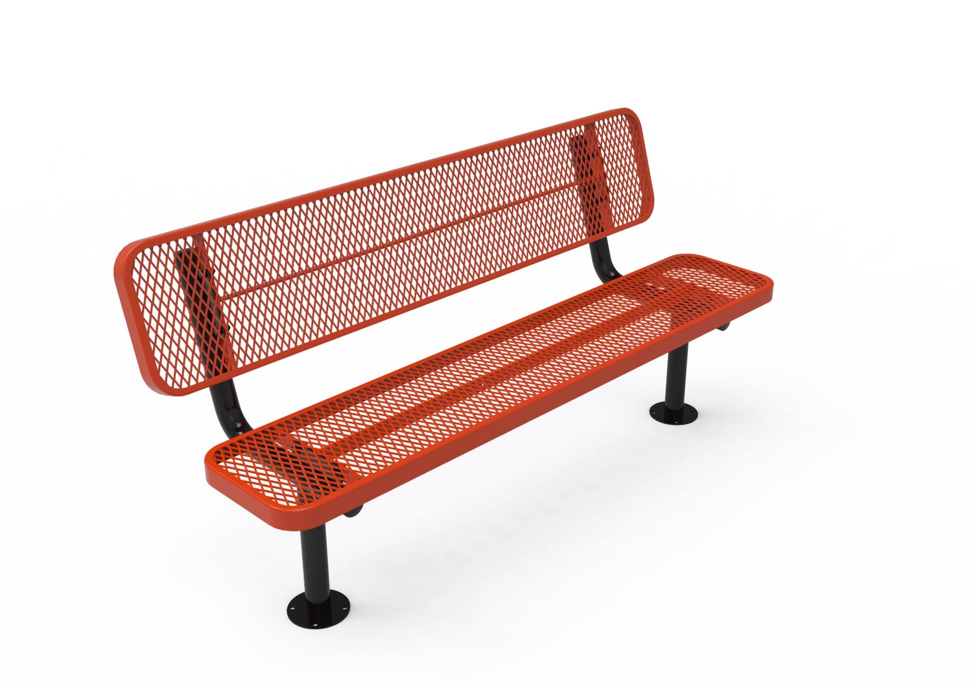 MyTcoat - Player's Outdoor Bench with Back - Surface Mount 6' L (MYT-BPY06-32) - SchoolOutlet