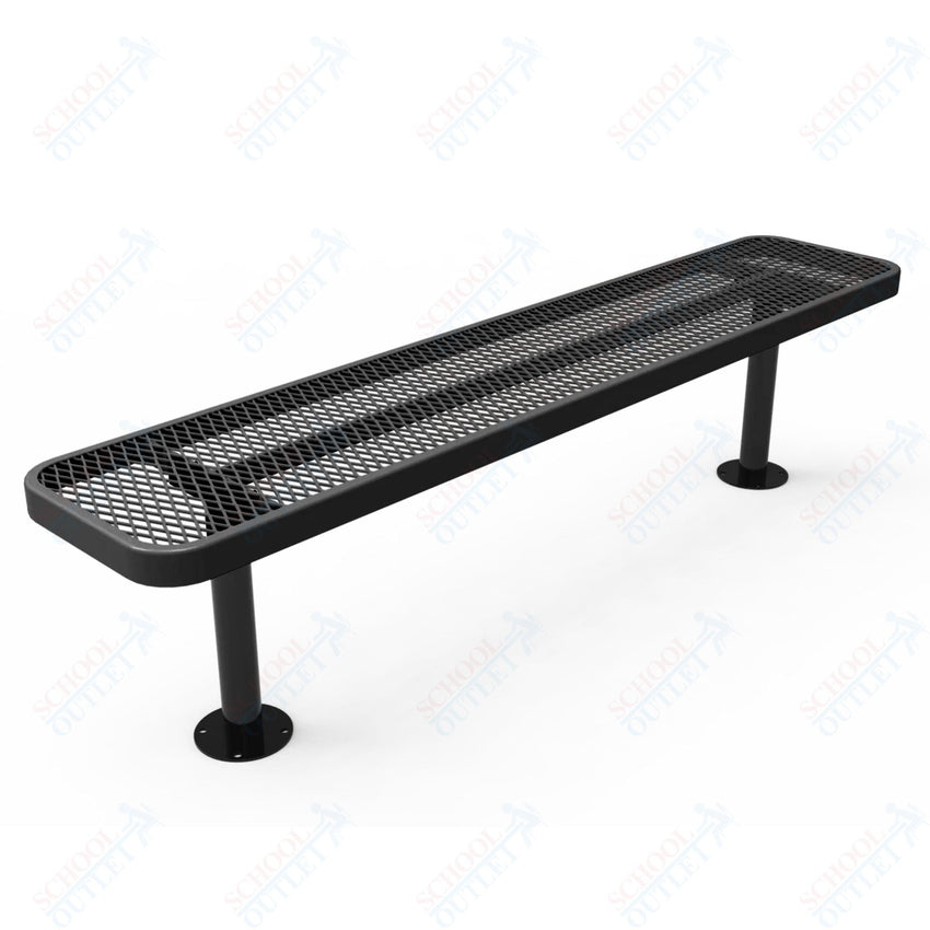 MyTcoat - Player's Outdoor Bench without Back - Inground Mount 6' L (MYT - BPY06 - 34) - SchoolOutlet
