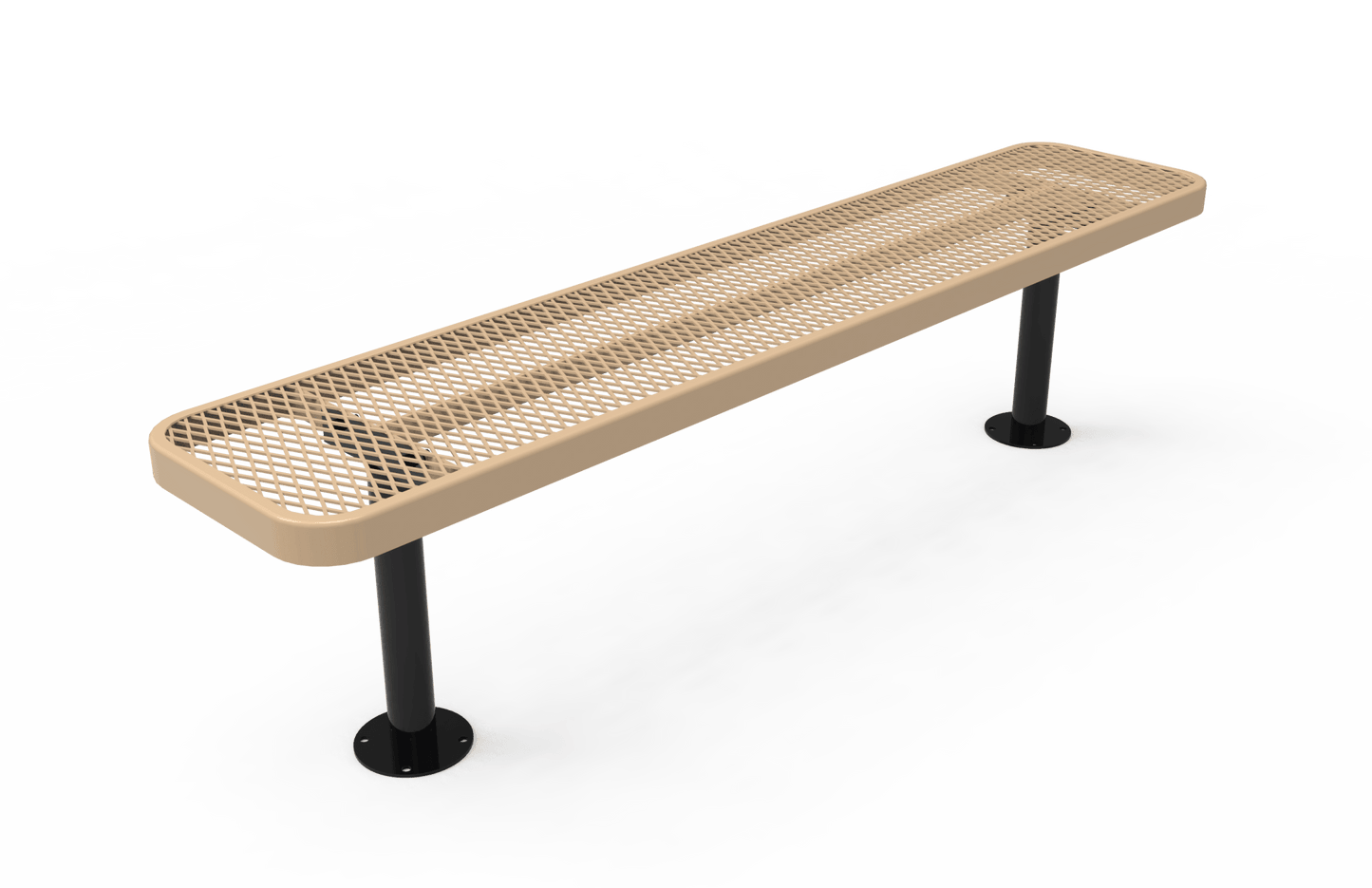 MyTcoat - Player's Outdoor Bench without Back - Surface Mount 6' L (MYT-BPY06-35) - SchoolOutlet