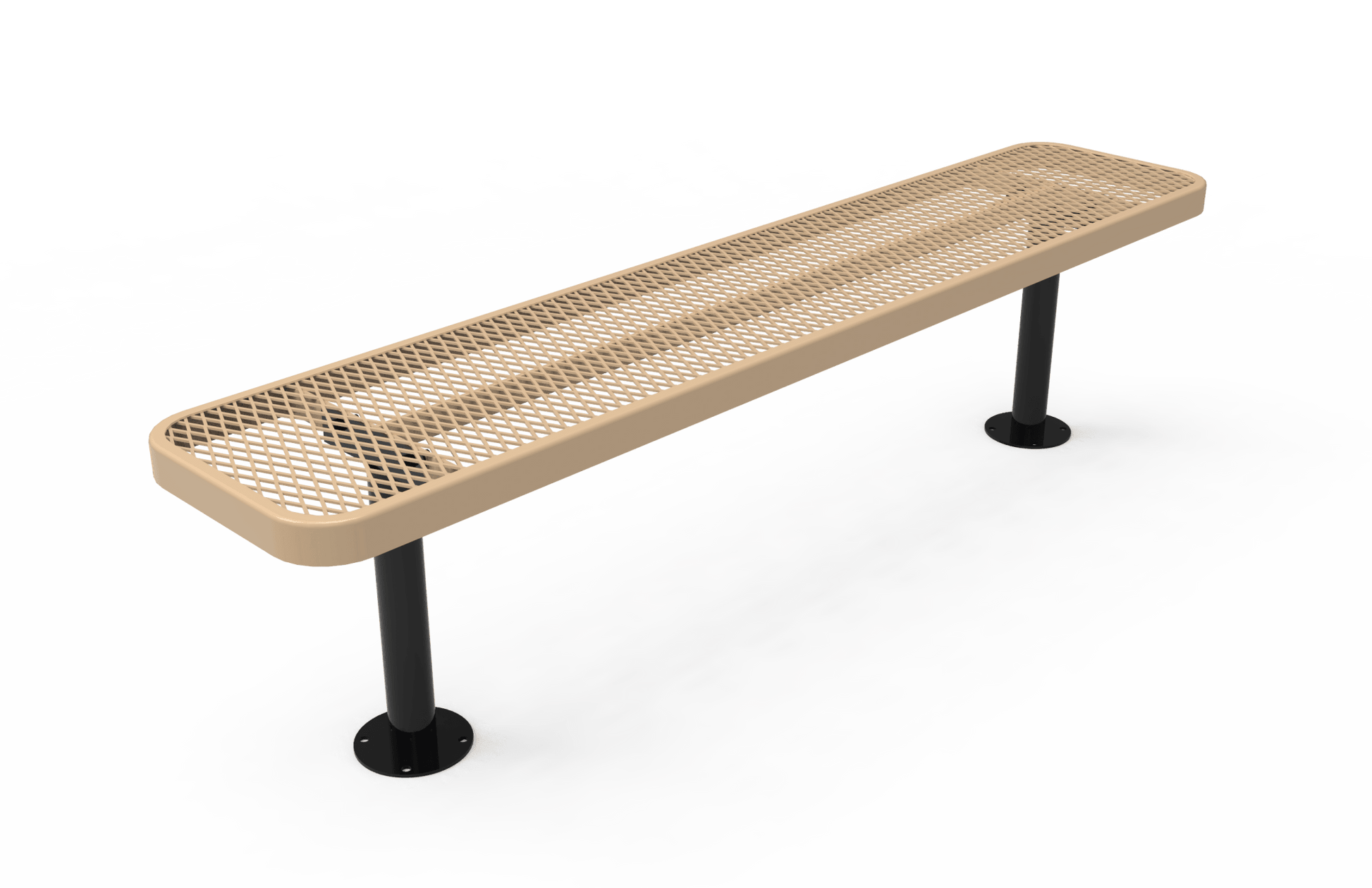 MyTcoat - Player's Outdoor Bench without Back - Surface Mount 6' L (MYT-BPY06-35) - SchoolOutlet