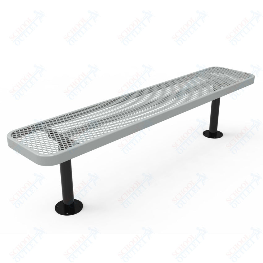 MyTcoat - Player's Outdoor Bench without Back - Surface Mount 6' L (MYT - BPY06 - 35) - SchoolOutlet