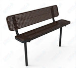 MyTcoat - Player's Outdoor Bench with Back - Inground Mount 6' L (MYT-BPY06-31) - SchoolOutlet