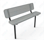 MyTcoat - Player's Outdoor Bench with Back - Inground Mount 6' L (MYT-BPY06-31) - SchoolOutlet