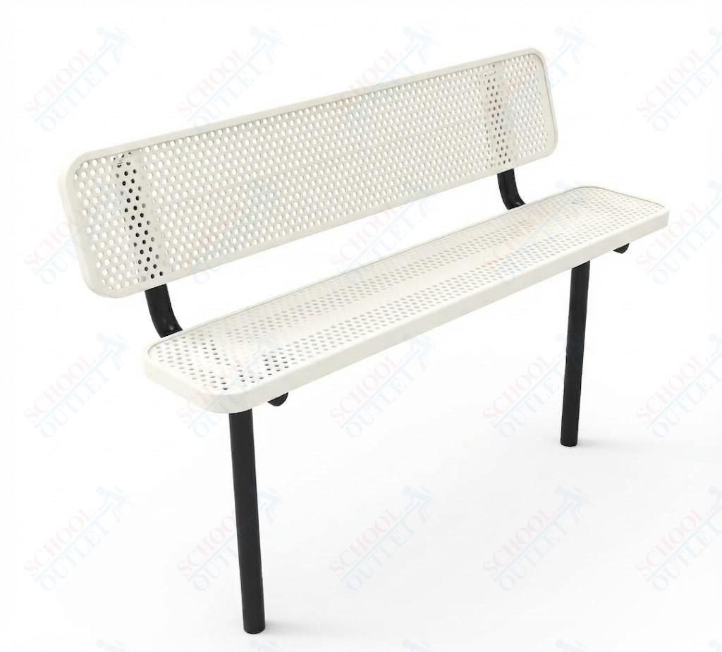 MyTcoat - Player's Outdoor Bench with Back - Inground Mount 6' L (MYT-BPY06-31) - SchoolOutlet